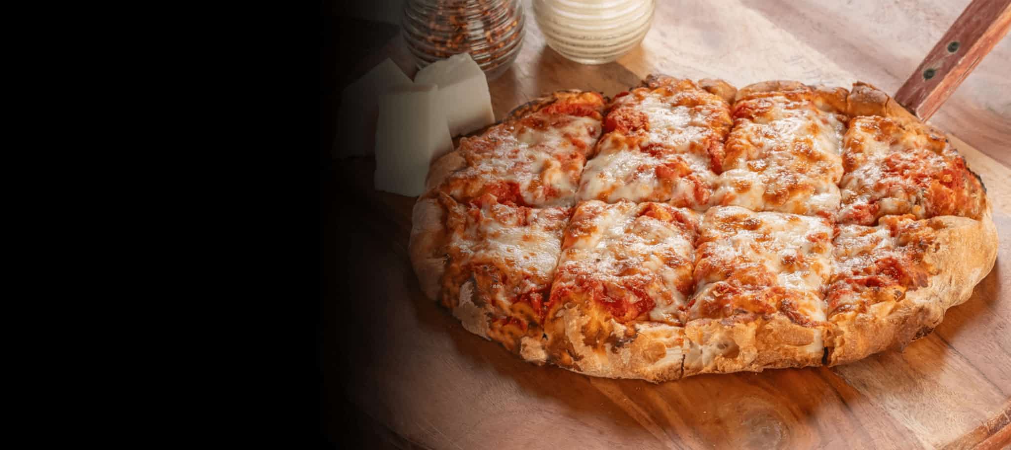 Light, airy, and perfectly crisp. Our new Pinsa pizza crust is baked on a granite stone for authentic flavor.